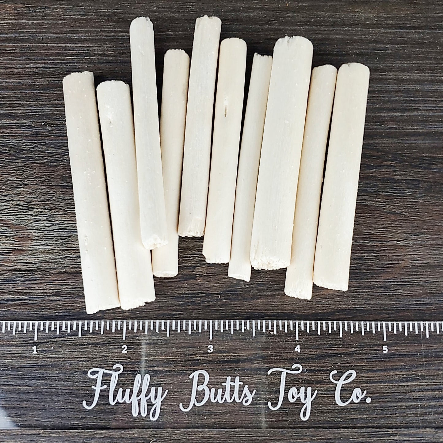 Natural Jute Sticks Without Bark - 10 Pack - Safe chews for guinea pigs, bunny rabbits, chinchillas, rats and other small animals