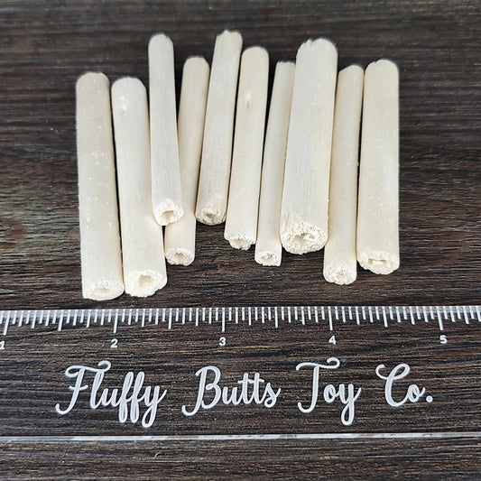 Natural Jute Sticks Without Bark - 10 Pack - Safe chews for guinea pigs, bunny rabbits, chinchillas, rats and other small animals