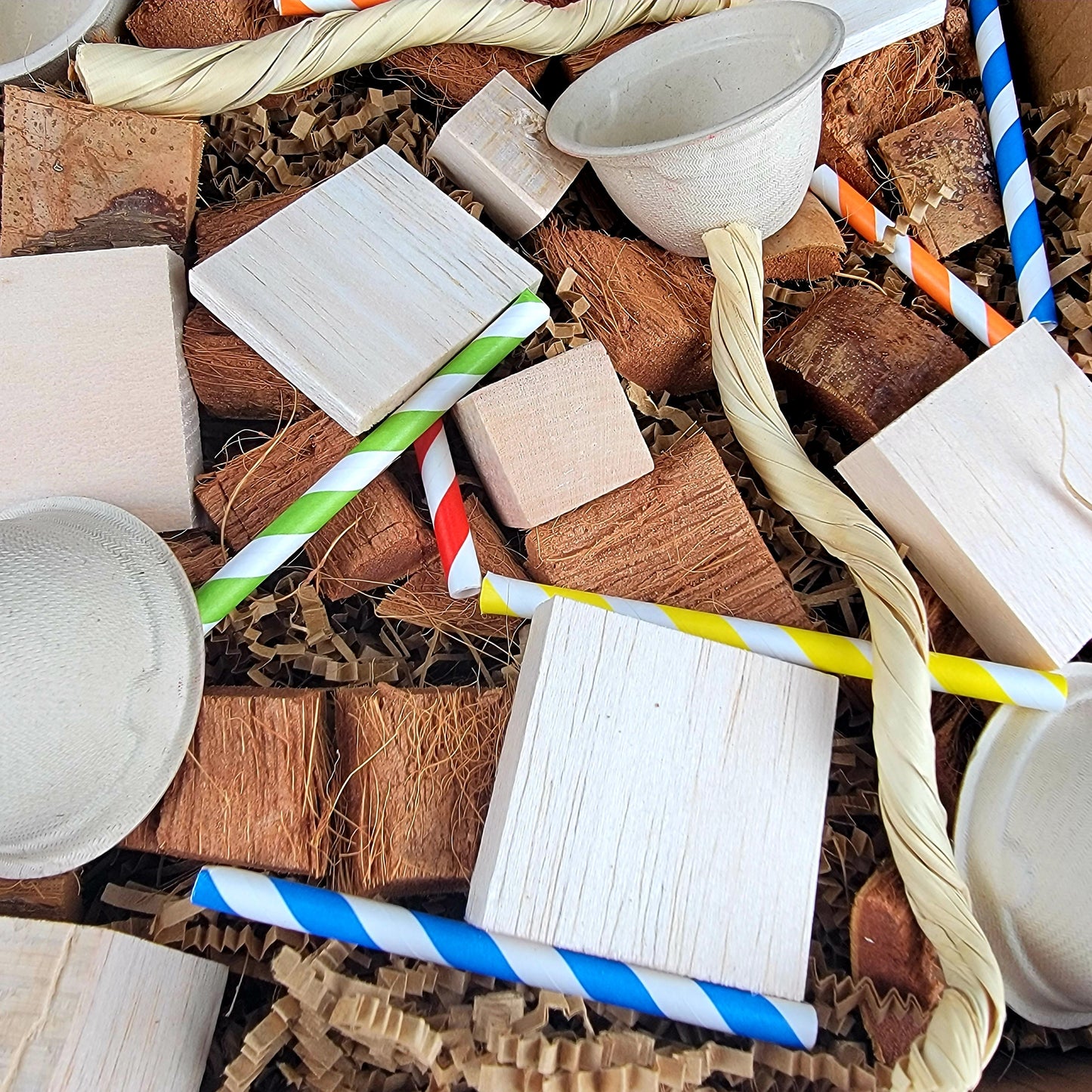 Busy Box #4 - "Balsa Dancing" - Activity Box for Chinchillas, Bunnies, Rabbits, Guinea Pigs, Rats & Other Critters