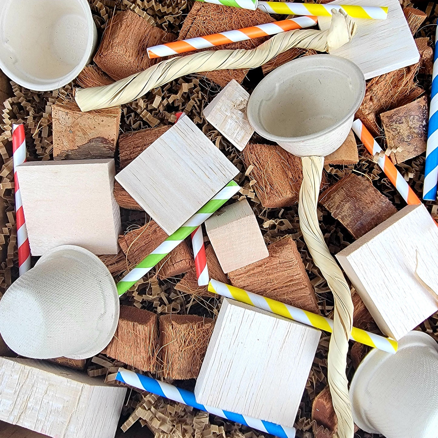 Busy Box #4 - "Balsa Dancing" - Activity Box for Chinchillas, Bunnies, Rabbits, Guinea Pigs, Rats & Other Critters