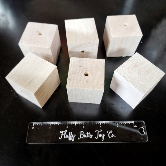 2" Jumbo Balsa Cubes - 6 Pack