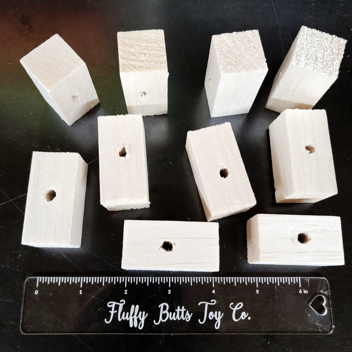 1" x 1" x 2" Soft Balsa Rectangles - 10 Pack