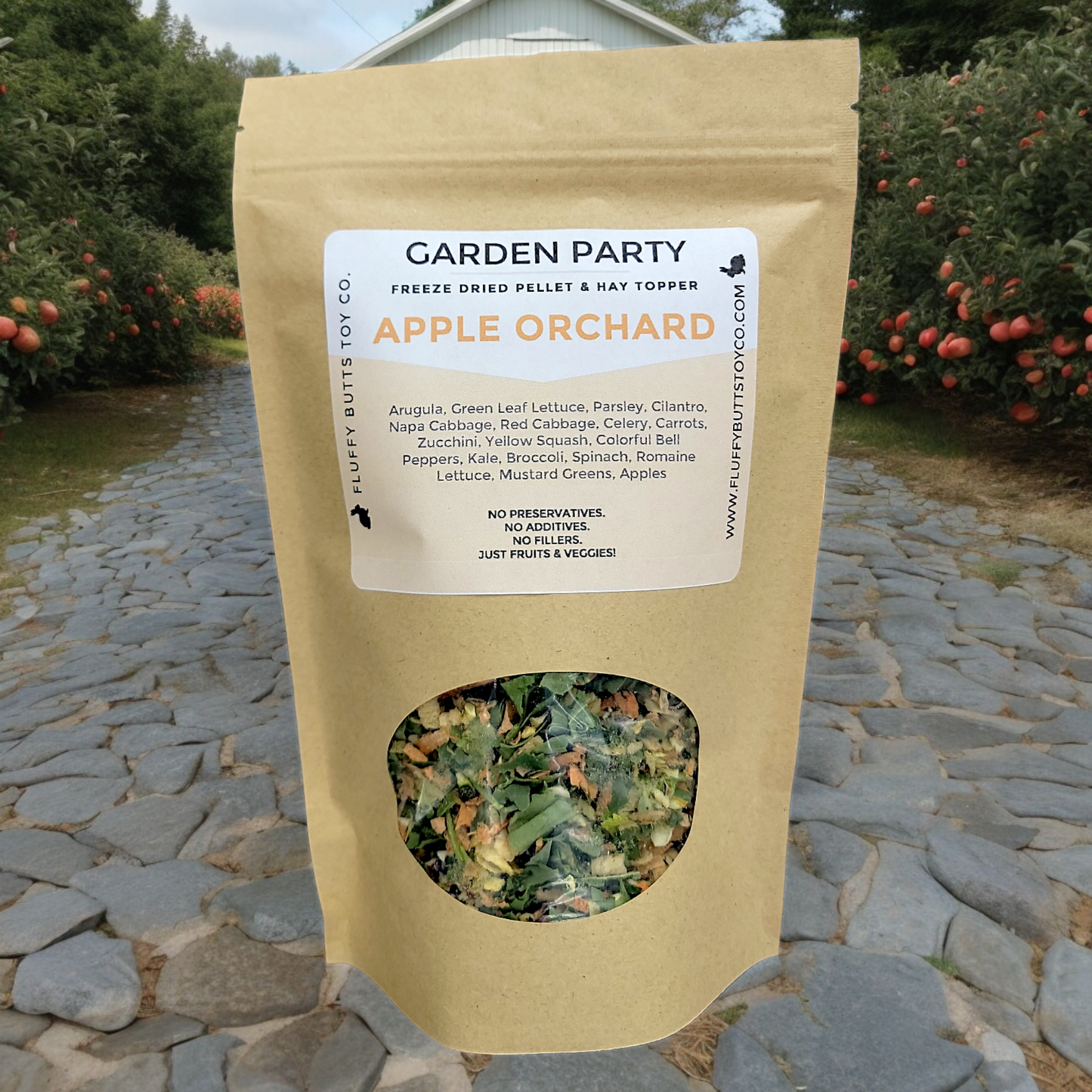 Garden Party - Freeze Dried Hay & Pellet Topper - 5 Flavors to Choose From!