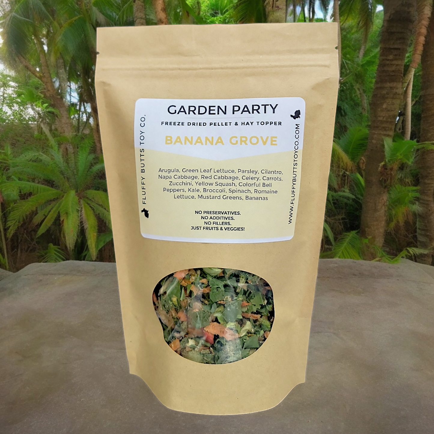 Garden Party - Freeze Dried Hay & Pellet Topper - 5 Flavors to Choose From!